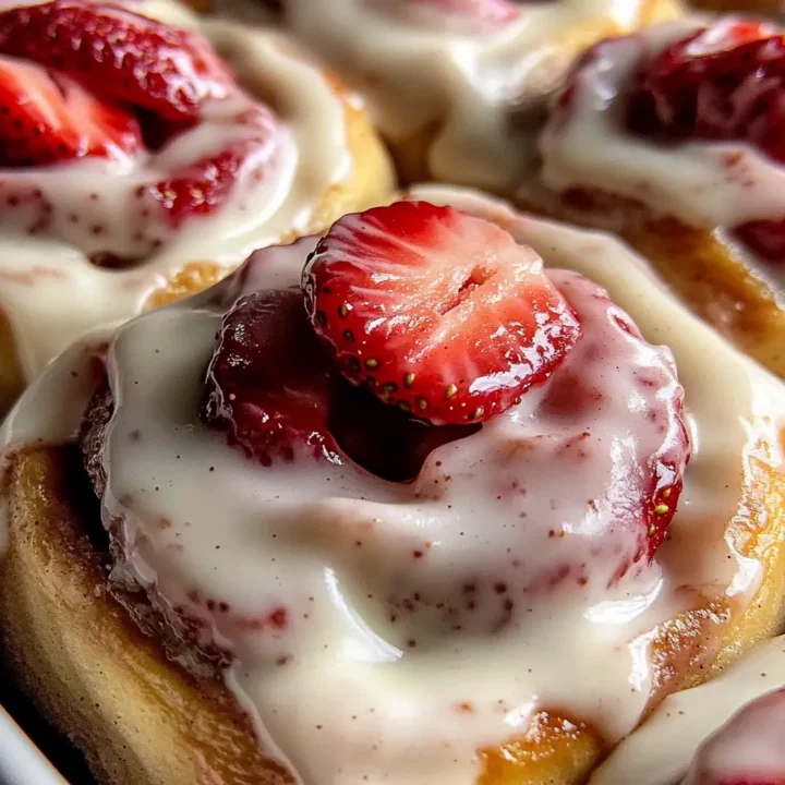 Strawberry Cheesecake Cinnabon Rolls