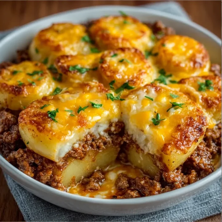 Hobo Casserole with Ground Beef & Potatoes