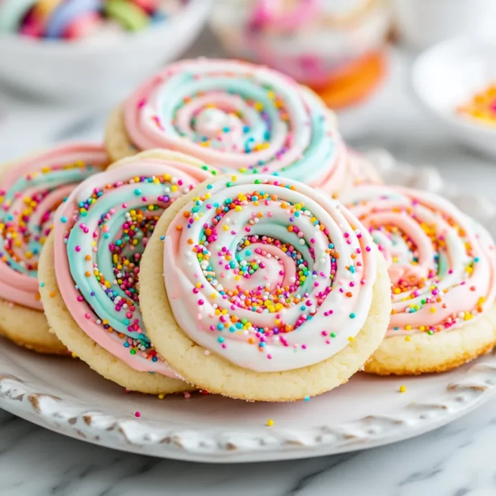 Whimsical Twist Sugar Cookies