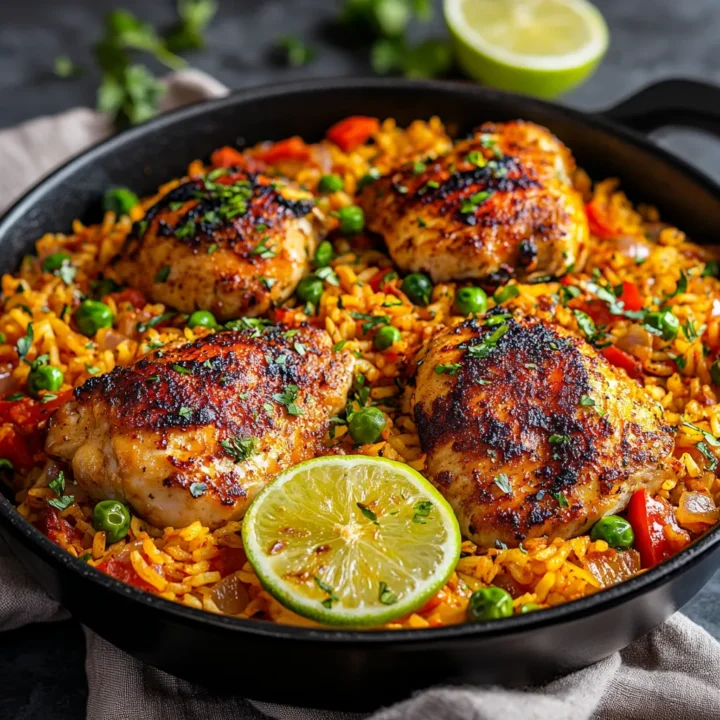 One-Pan Caribbean Chicken and Rice