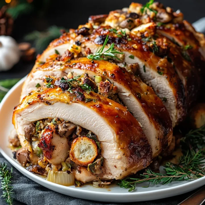 Christmas Stuffed Turkey Breast