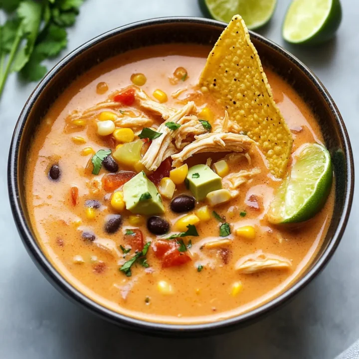 Creamy Chicken Tortilla Soup