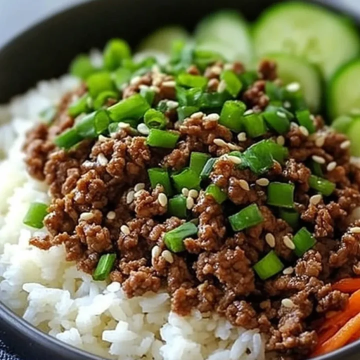 Korean Ground Beef Bowl: A Flavorful Journey