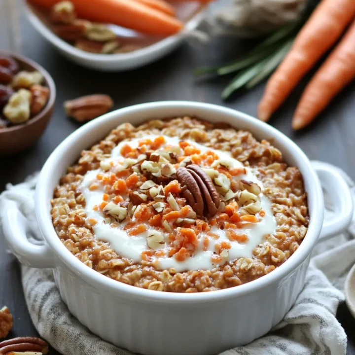 Carrot Cake Baked Oatmeal