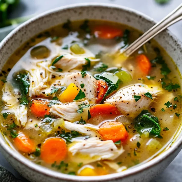 High Protein Chicken Vegetable Soup