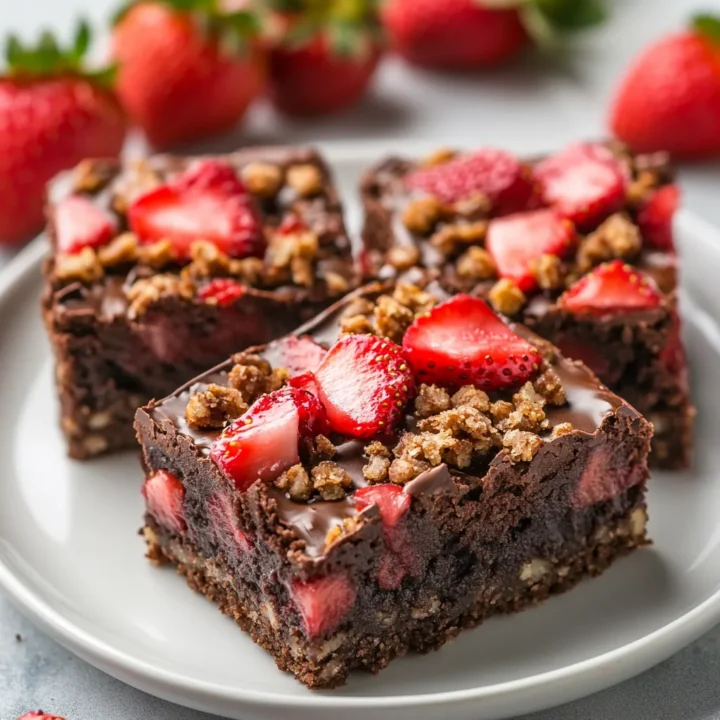 Irresistible Strawberry Crunch Brownies