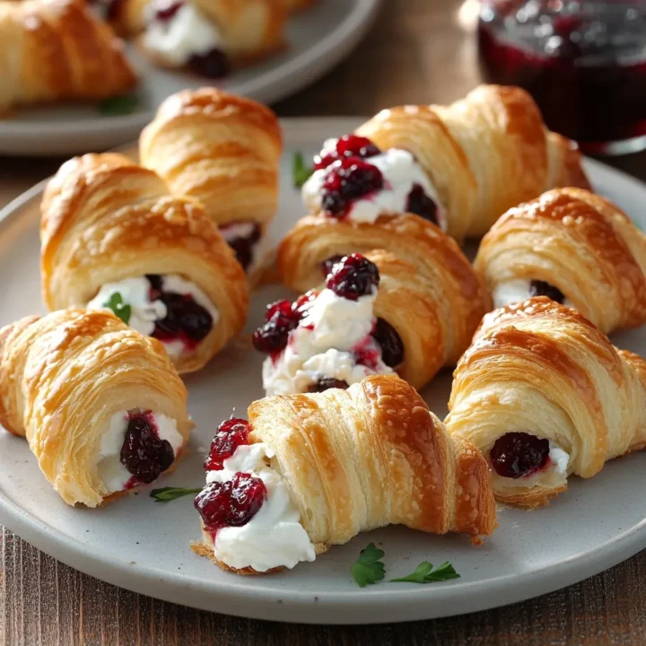 Cranberry Cream Cheese Crescent Bites: A Festive Delight