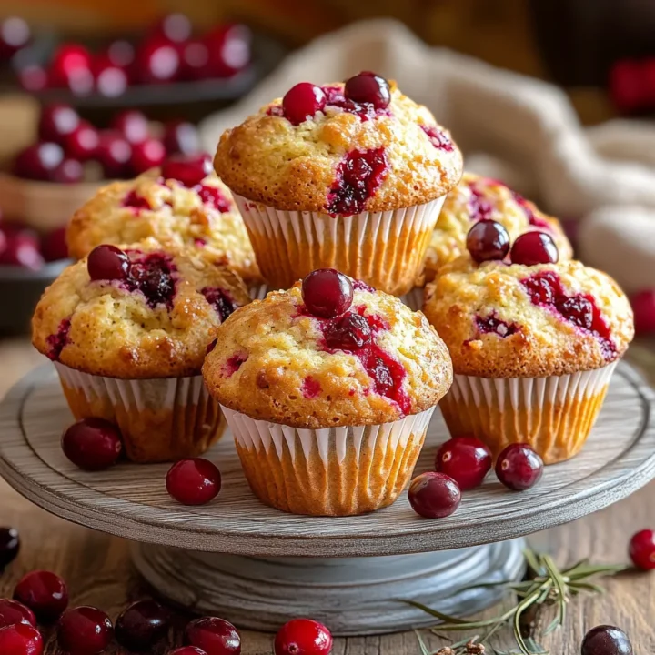 Classic Cranberry Sauce Muffins