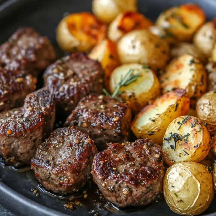Garlic Butter Steak Bites with Potatoes: A Delectable Delight
