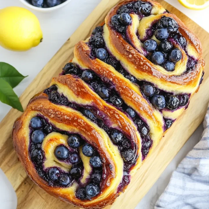 Blueberry Lemon Sourdough Babka