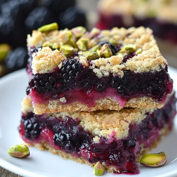 Blackberry Pistachio Dream Bars: A Deliciously Unique Dessert Recipe