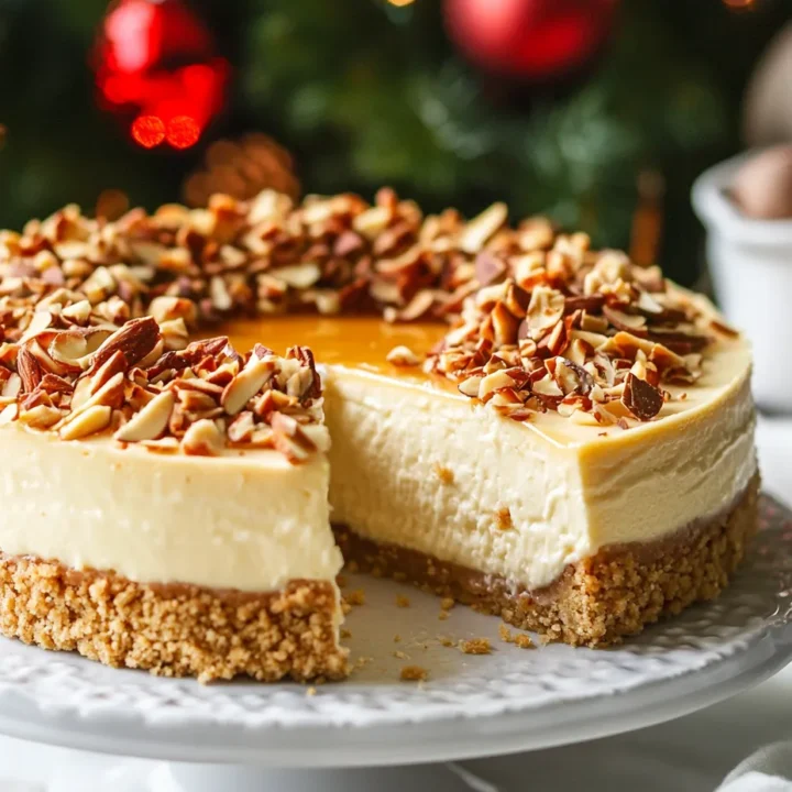 Amaretto Cheesecake Christmas Dessert Idea