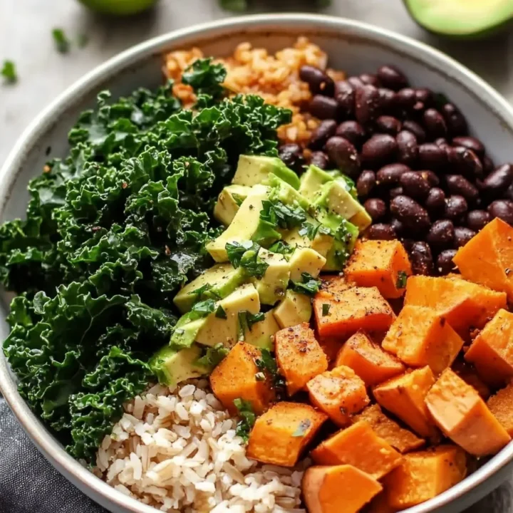 Kale Sweet Potato Rice Bowl