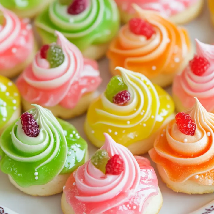 Fruity Jello Meringue Cookies