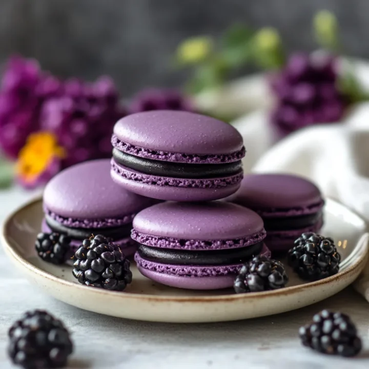 Delightful Blackberry Macarons Recipe