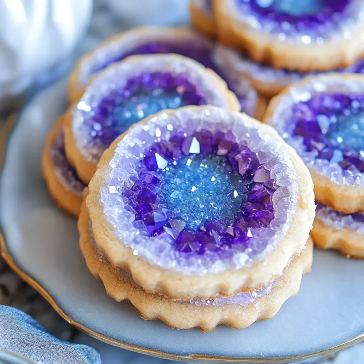 Sparkling Geode Sugar Cookies
