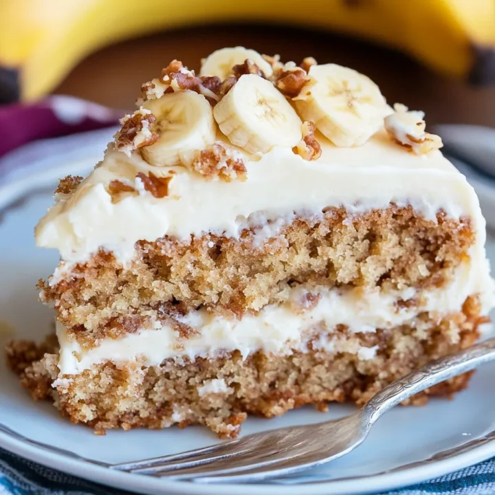 Creamy Frosting Banana Cake: A Deliciously Moist Delight