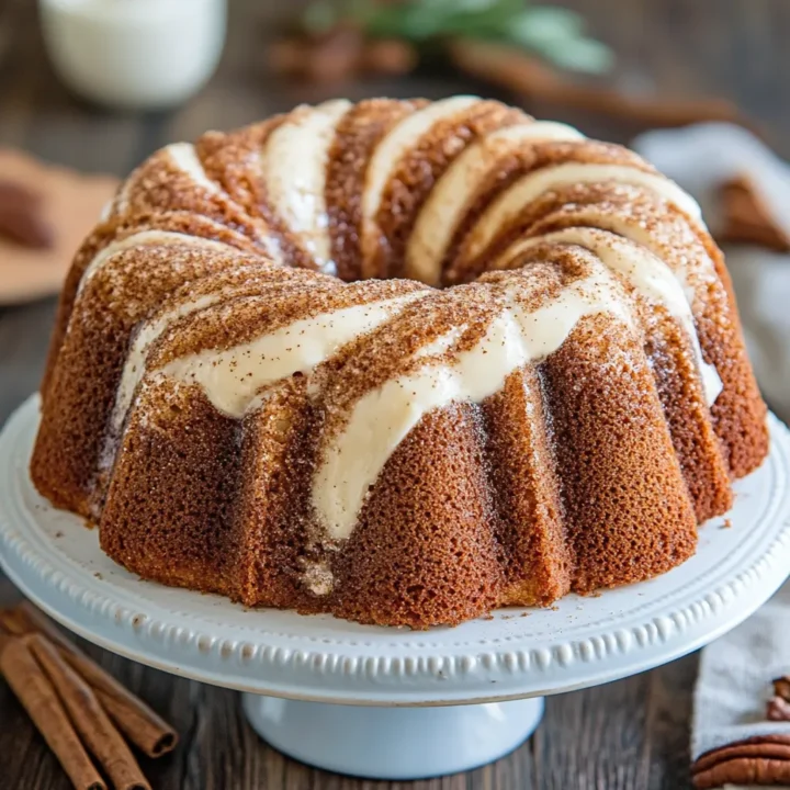 Moist Cinnamon Swirl Bundt Cake