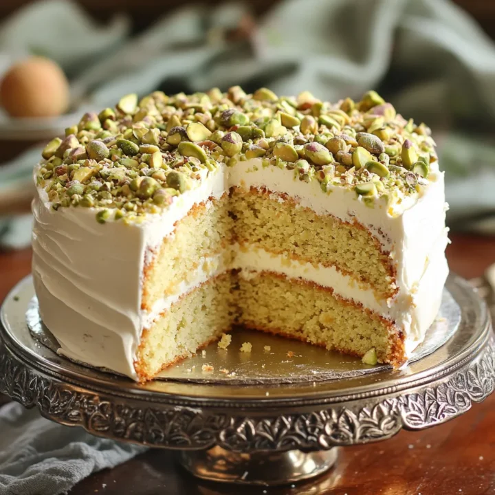 Elegant Pistachio Mascarpone Cake
