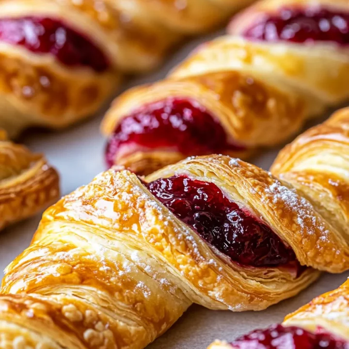 Raspberry Jam Pastry Twists