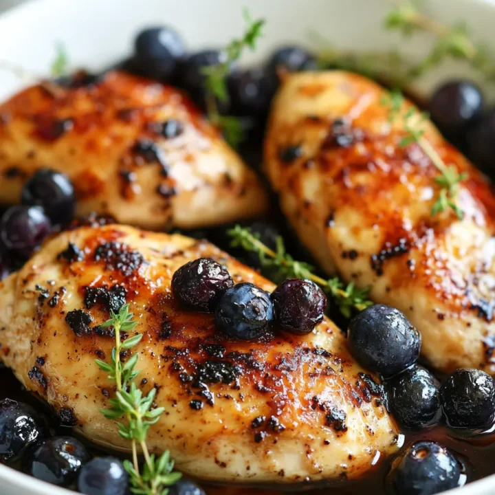 Blueberry Thyme Chicken: A Flavorful Delight for Any Occasion