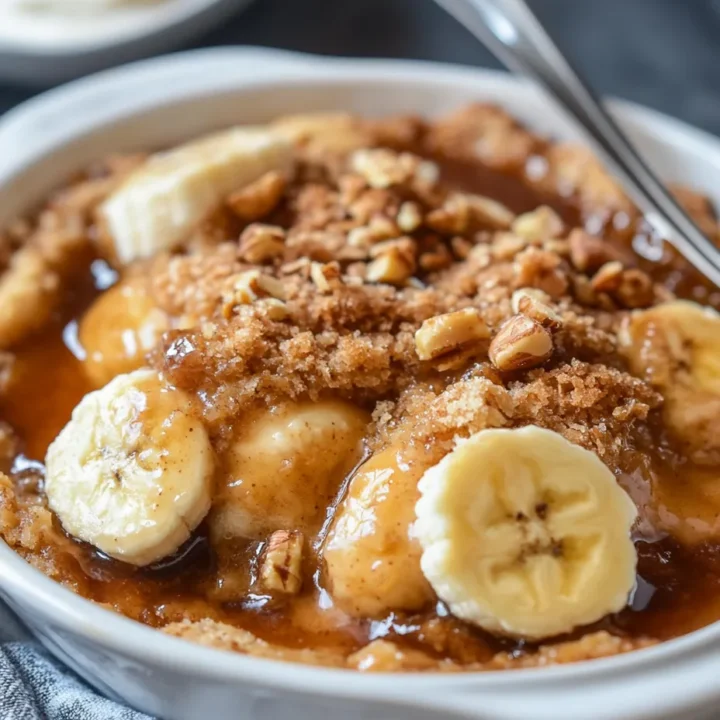 Bananas Foster Cobbler Dessert