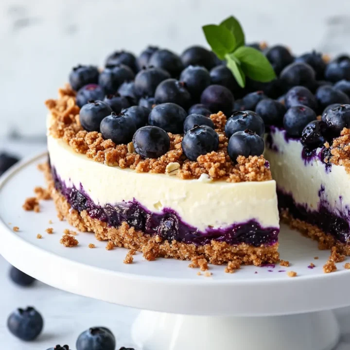 Blueberry Crumble Cheesecake Recipe