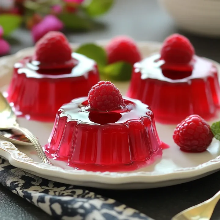 Refreshing Raspberry Jelly Cups