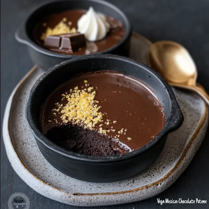 Vegan Mexican Chocolate Pots de Crème