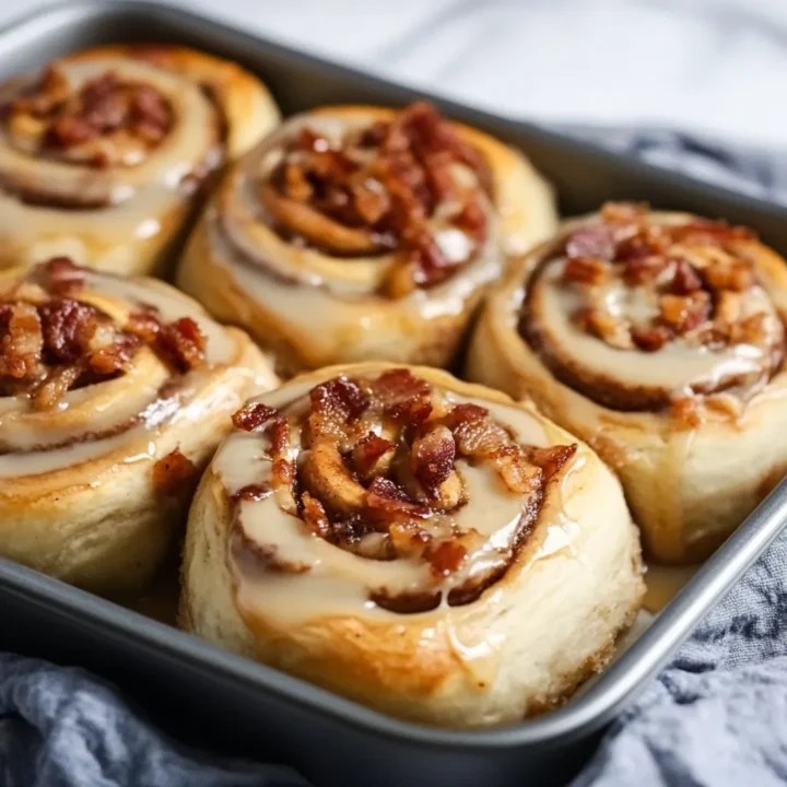 Bourbon Maple Bacon Cinnamon Rolls