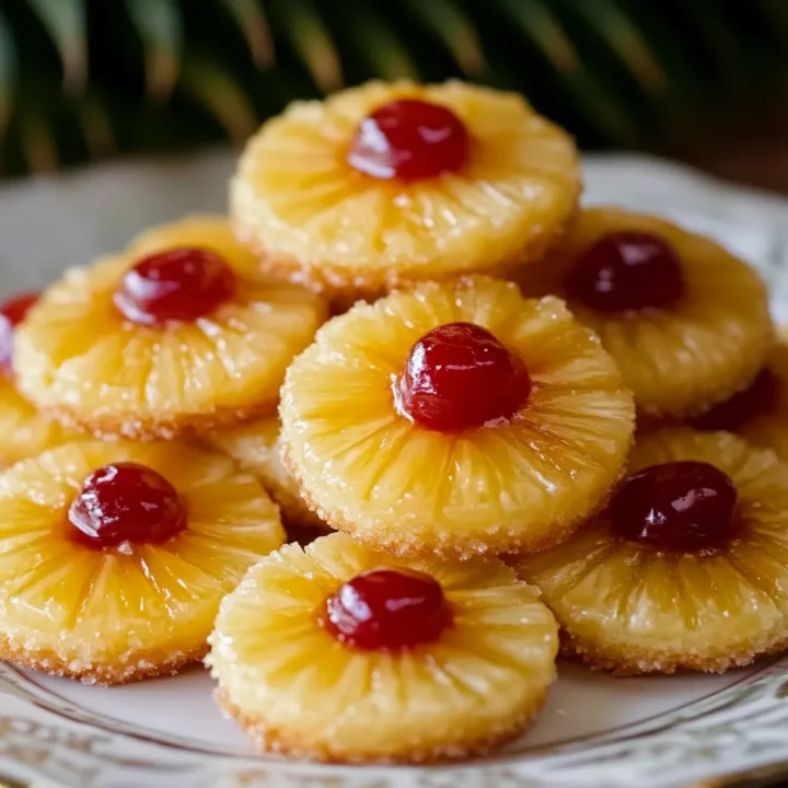 Pineapple Upside Down Sugar Cookies