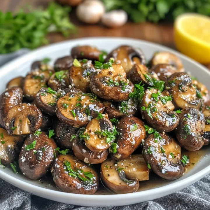 Savory Cowboy Garlic Butter Mushrooms