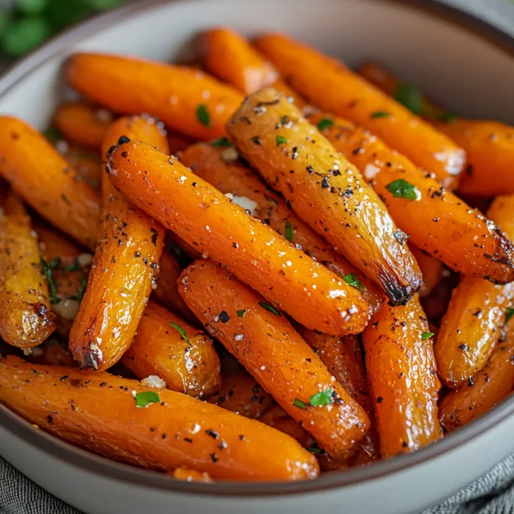 Honey Garlic Roasted Carrots