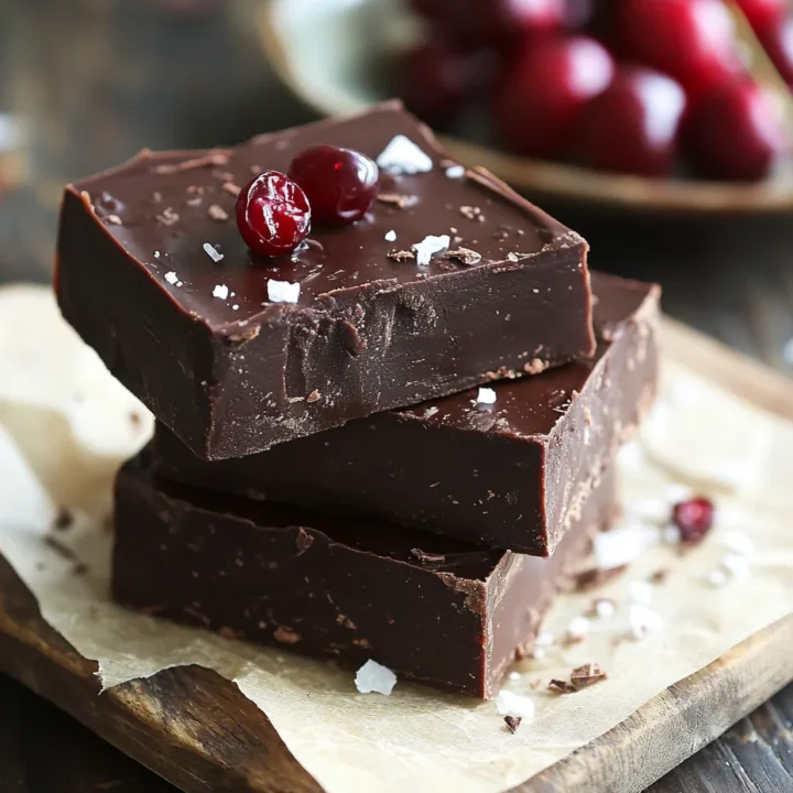 Dark Chocolate Cherry Fudge: A Decadent Delight
