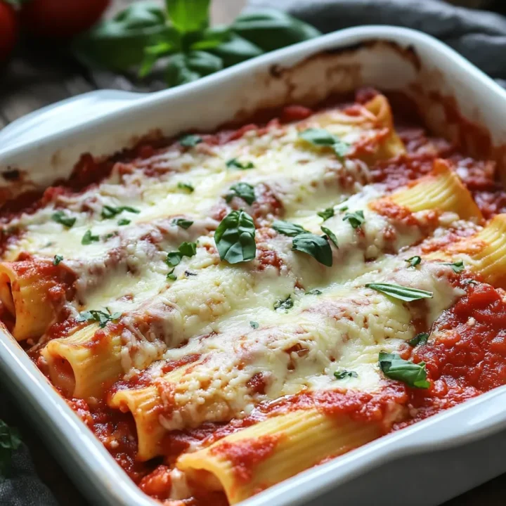 Classic Three Cheese Manicotti