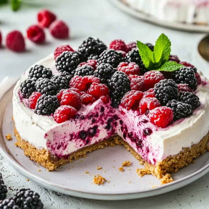 Blackberry Raspberry Cheesecake Recipe