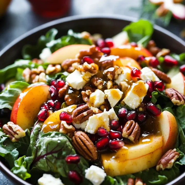 Winter Christmas Salad Honey Mustard