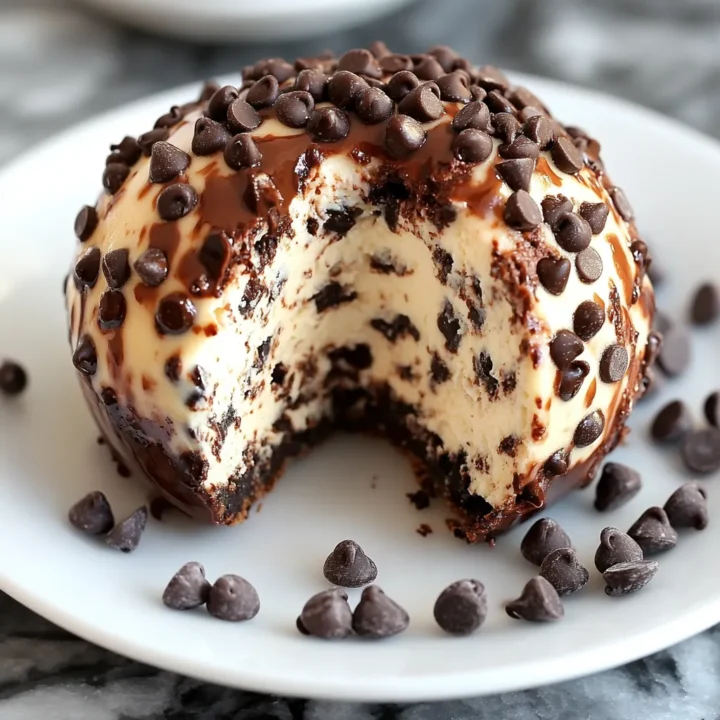 Decadent Chocolate Chip Cheesecake Ball