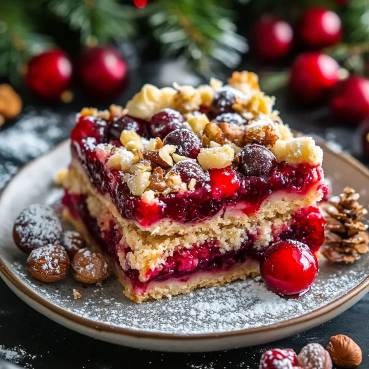 Christmas Cherry Dessert Bars: A Festive Treat for the Holidays
