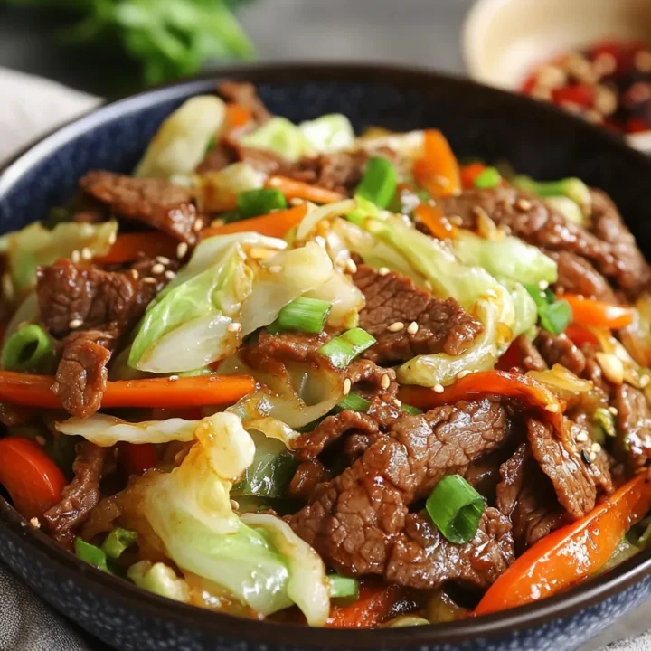 Chinese Beef Cabbage Stir-Fry: A Flavorful Delight