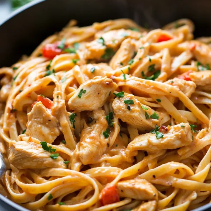 Creamy One Pot Cajun Chicken Linguine