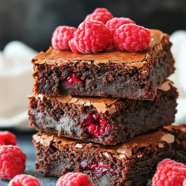 Fudgy Raspberry Brownies Recipe