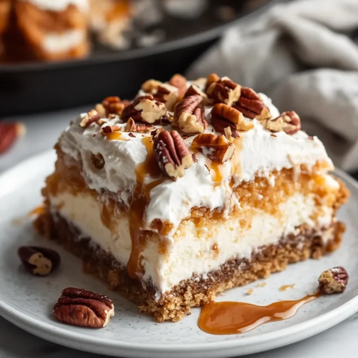 Butter Pecan Praline Poke Cake