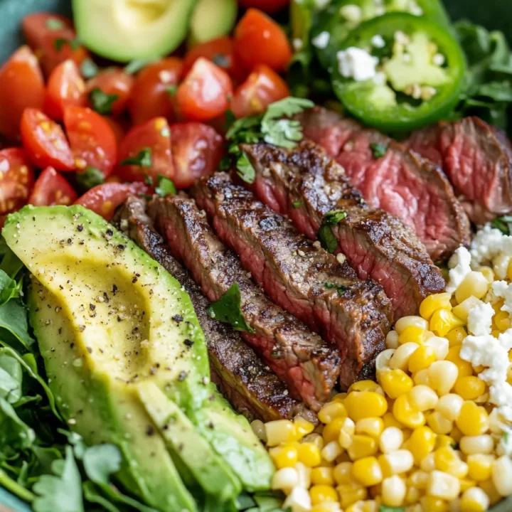 Steak Avocado Corn Bowl