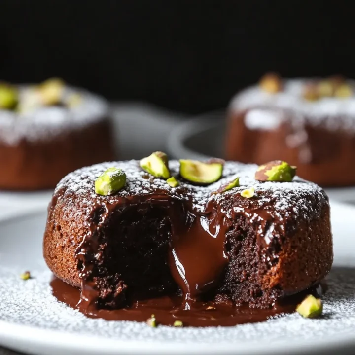 Pistachio Chocolate Lava Cakes: A Decadent Delight