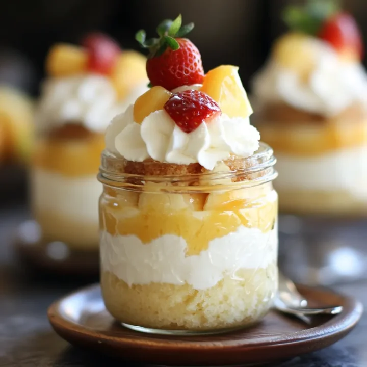Mini Tres Leches Cake Jars
