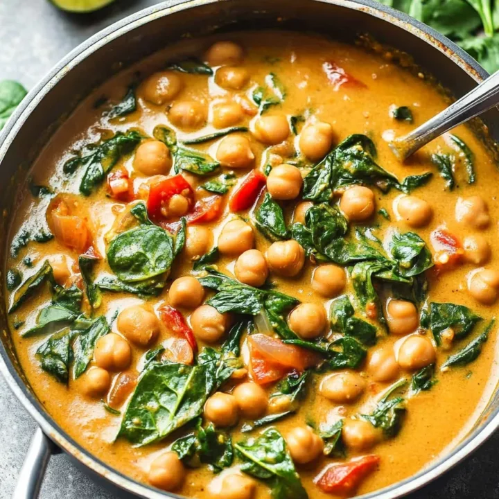 Chickpea Spinach Coconut Stew