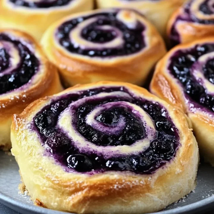 Blueberry Cheesecake Swirl Rolls