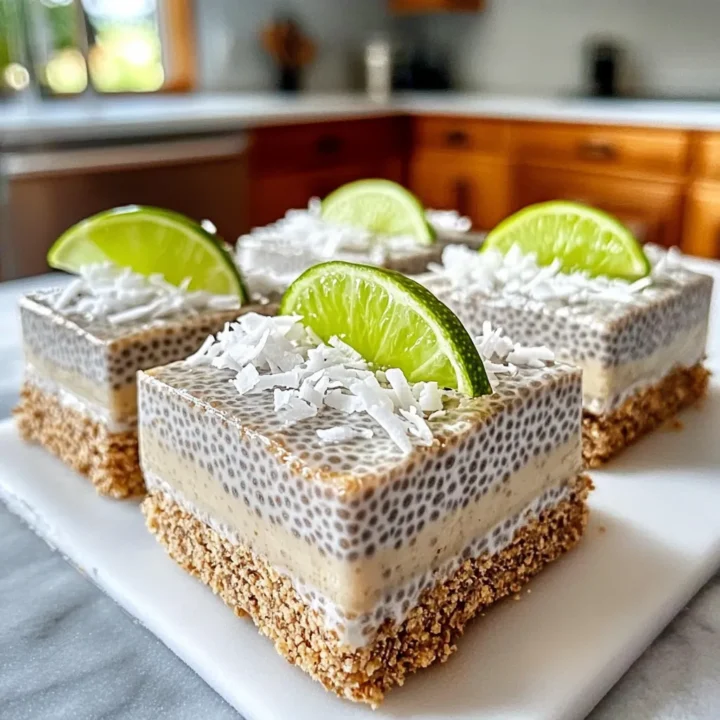 Coconut Lime Chia Bars