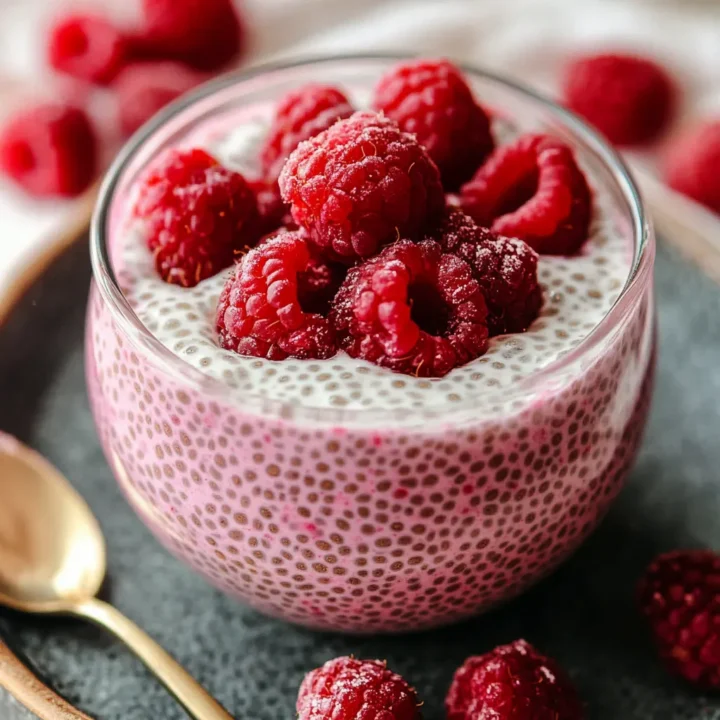 Vanilla Raspberry Chia Pudding